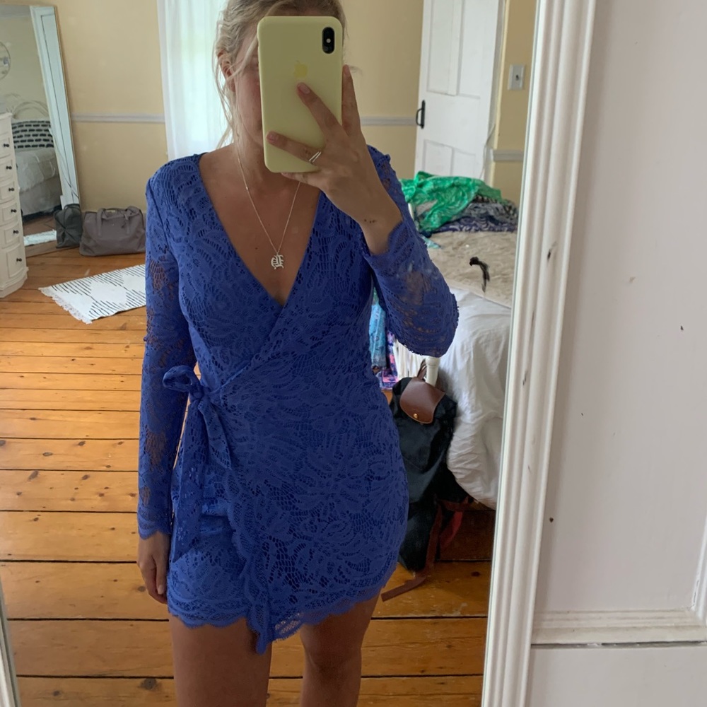 Lilly Pulitzer Periwinkle Wrap Romper